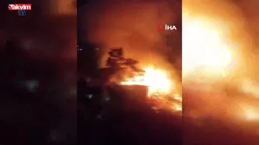 Sultanbeyli'de korkutan gecekondu yangını