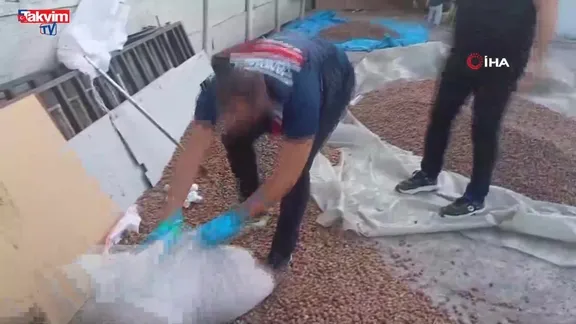 Fındık çuvalında uyuşturucu çıktı!