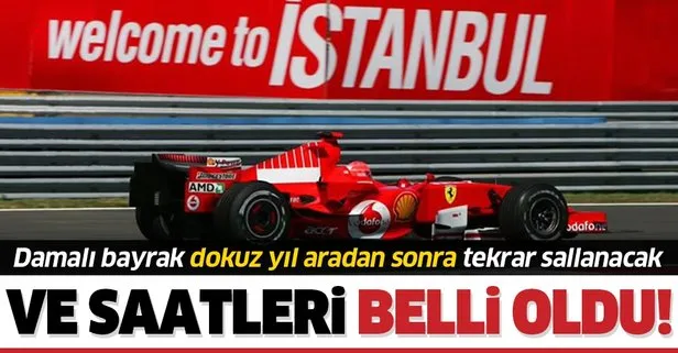 Formula 1’de Türkiye Grand Prix’sinin saatleri belli oldu