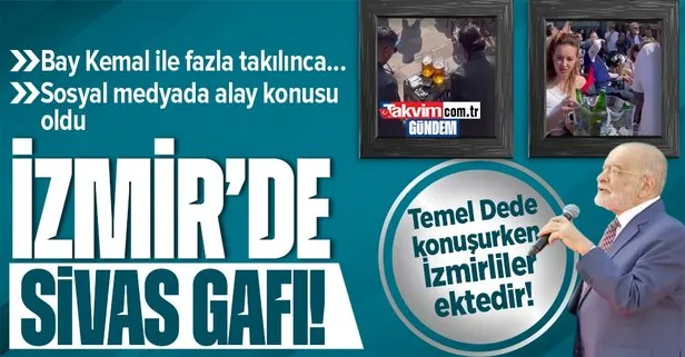 Temel Karamollaoğlu’ndan İzmir’de ’Sivas’ gafı! Karamollaoğlu konuştu İzmirliler alkol yudumlayarak dinledi