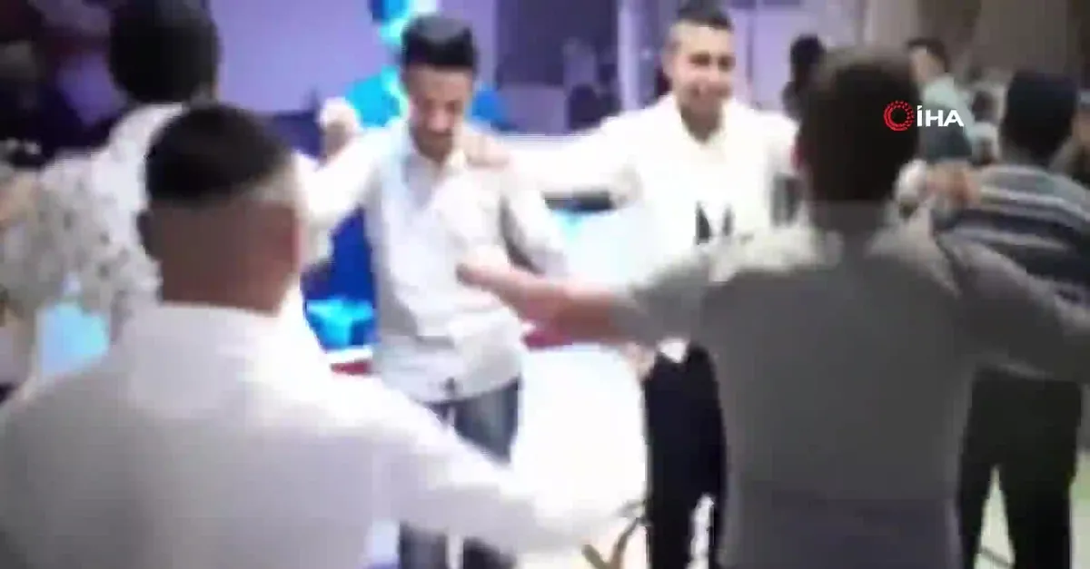 Çocuk damadın vurulma anı kamerada