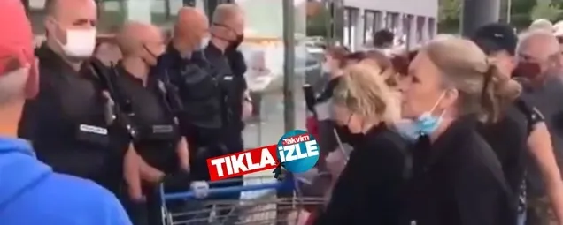 Aşı karşıtı Fransızlara polis engeli: Markete giremediler