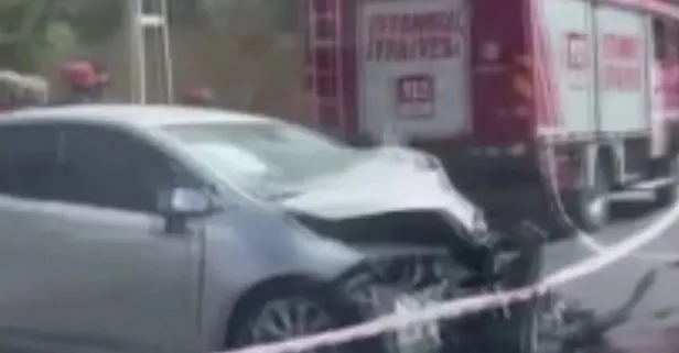 Arnavutköy’de İETT otobüsü ile otomobil kafa kafaya çarpıştı: 1 kişi hayatını kaybetti