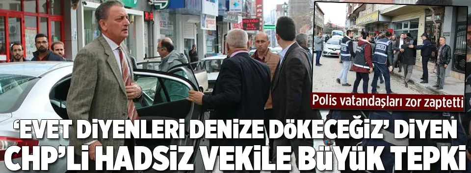 Konya'da CHP'li Hüsnü Bozkurt'a tepki