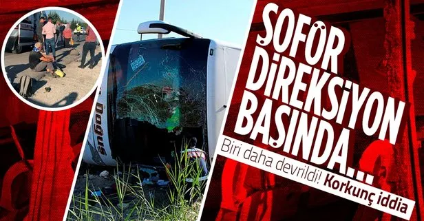 SON DAKİKA: Uşak’ta otobüs devrildi! Çok sayıda yaralı var | Kazanın sebebi ortaya çıktı