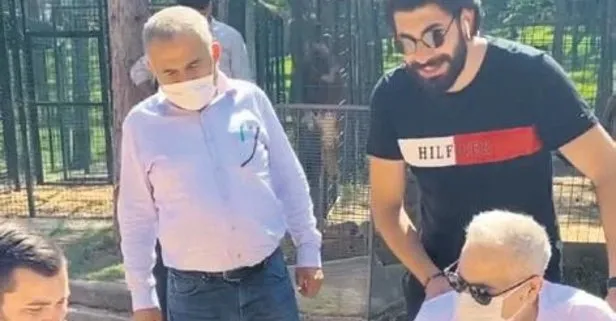 Sağlık sorunlarıyla boğuşan Mehmet Ali Erbil hayvanat bahçesini ziyaret etti