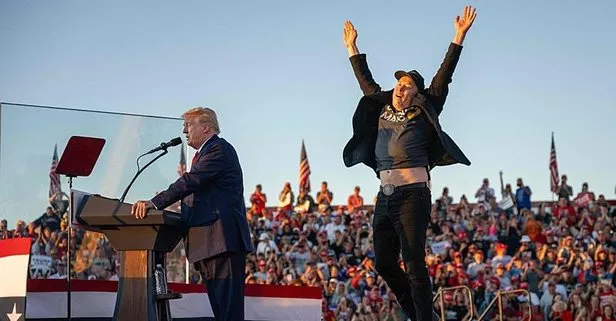 Donald Trump'ın mitinginde Elon Musk damga vurdu!