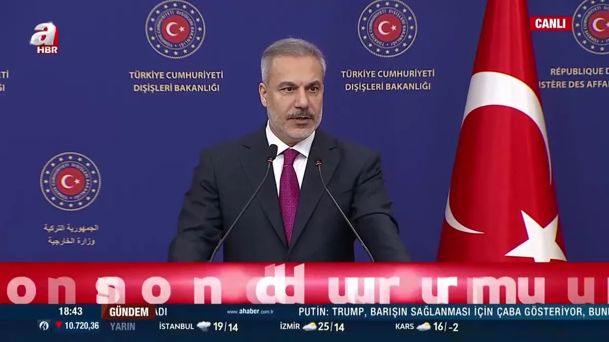 Bakan Hakan Fidan: Barış planının birinci aşaması tamamlandı