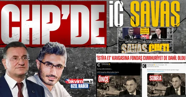 CHP'li Barış Pehlivan ve Lütfü Savaş'ın 'istifa et' kavgasına fondaş Cumhuriyet de dahil oldu: Yurttaş istifa bekliyor