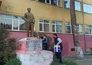 Tekirdağda Atatürk büstüne saldırı!