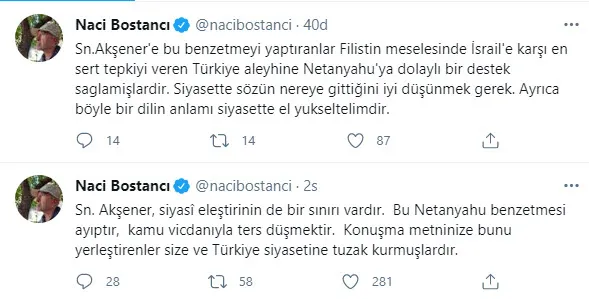 son-dakika-meral-aksenerden-skandal-sozler-baskan-erdogani-netanyahuya-benzetti-tepkiler-pes-pese-geliyor-1621338418201.jpg SON DAKİKA: Meral Akşener'den skandal sözler! Başkan Erdoğan'ı Netanyahu'ya benzetti! Tepkiler gecikmedi: Çapsızlıktan bir an önce vazgeçmeli-22