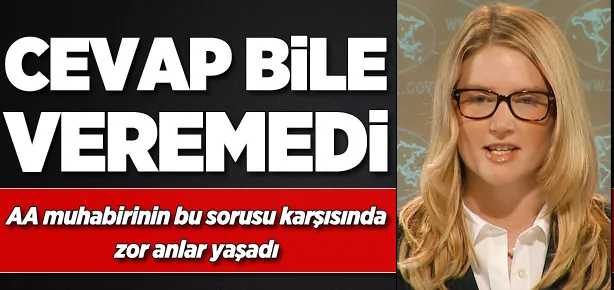 AA muhabirinin sorusuna cevap veremedi