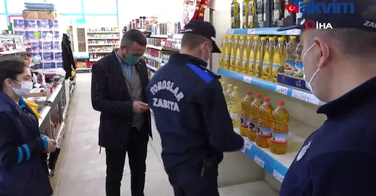Mersin'de stok yağ ve fahiş fiyat denetimi