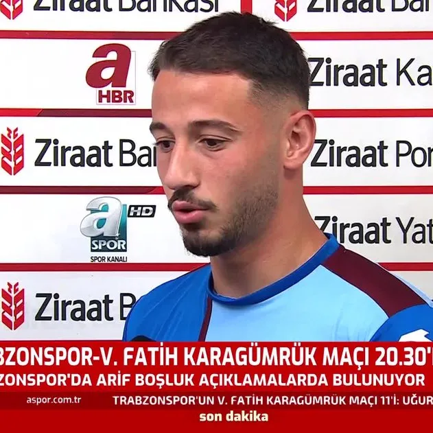 Trabzonspor’da Arif Boşluk maç öncesi konuştu! Kupayı hedef olarak görüyoruz