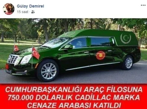Cadillac Marka Cenaze Araci Yalaninin 4 Ayagi Mine Kirikkanat Chp Li Ibb Uyeleri Karanlik Kutu Oda Tv Ve Kullanisli Bir Fedai Takvim