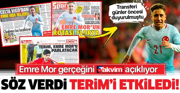 Emre Mor gerçeğini TAKVİM açıklıyor! Söz verdi Fatih Terim'i ikna etti...
