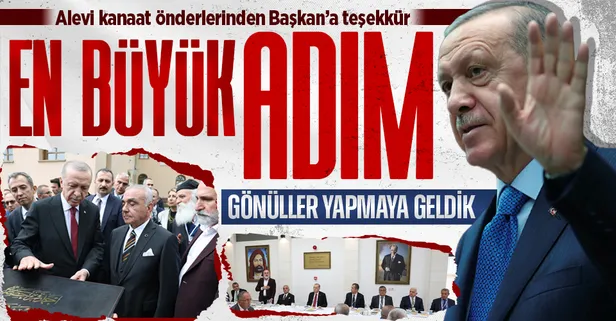 Cumhuriyet tarihinin en büyük adımı! Alevi kanaat önderlerinden Başkan Erdoğan'a teşekkür