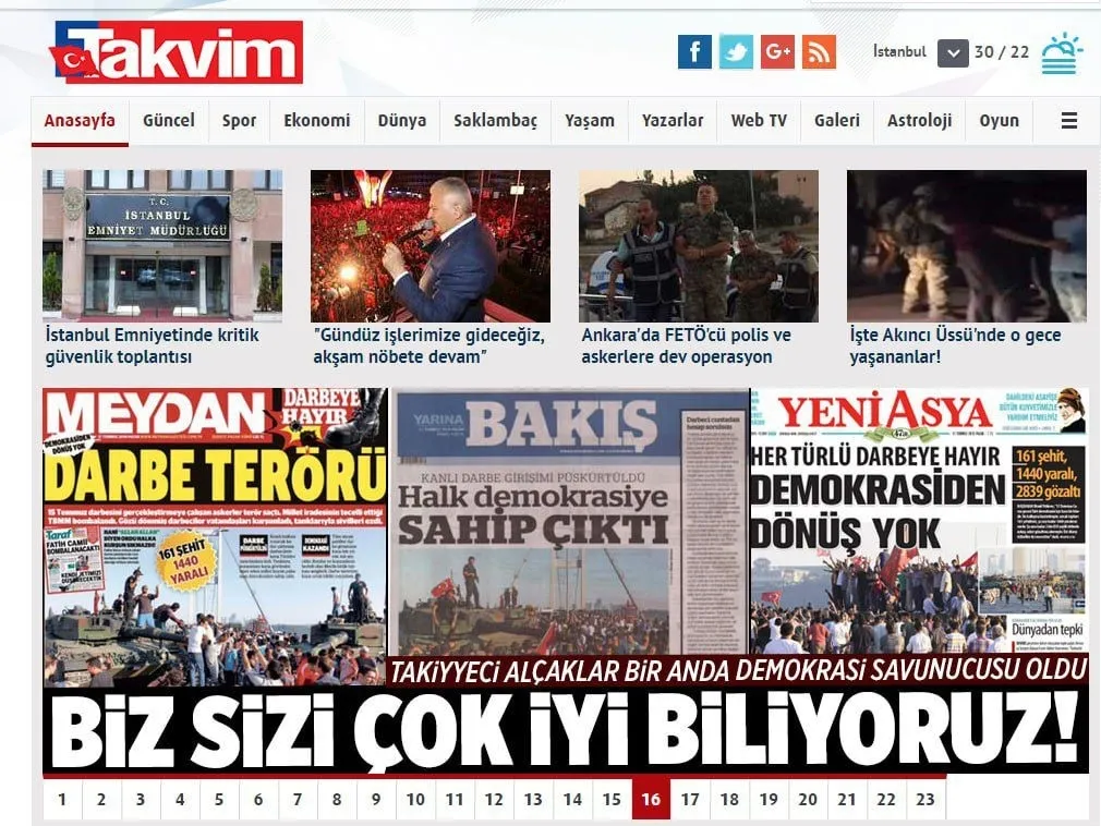 takvim-milli-iradenin-sesi-oldu-1784102908068.jpeg 15 Temmuz'da "Turkuvaz" irade! TAKVİM kurşunların altında manşeti attı: FETÖ'cü alçaklar bedelini çok ağır ödeyecek-5