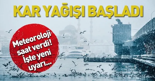 O saate dikkat! Meteoroloji’den İstanbul için son dakika kar yağışı uyarısı! Hafta sonu hava nasıl olacak?