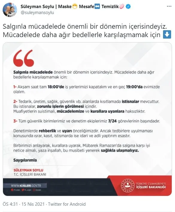 icisleri-bakani-suleyman-soyludan-koronavirusle-mucadelede-daha-agir-bedellerle-karsilasmamak-icin-onemli-uyari-1618504808181.jpg İçişleri Bakanı Süleyman Soylu'dan 'Koronavirüsle mücadelede daha ağır bedellerle karşılaşmamak için' önemli uyarı-1