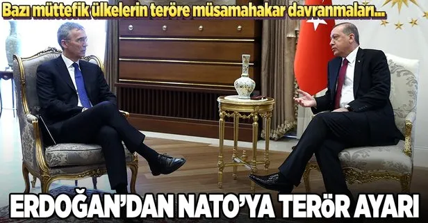 Erdoğan’dan NATO’ya terör ayarı