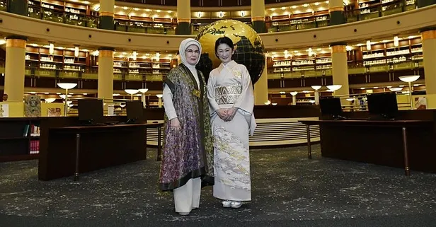 Emine Erdoğan Japonya Veliaht Prensesi Akishino ile bir araya geldi