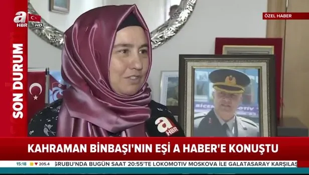 Şehit Binbaşı Arslan Kulaksız'ın eşi Sibel Kulaksız A Haber'e konuştu