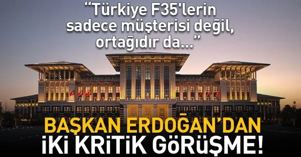 Son dakika: Cumhurbaşkanlığı: Türkiye F35’lerin sadece müşterisi değil, ortağıdır da...