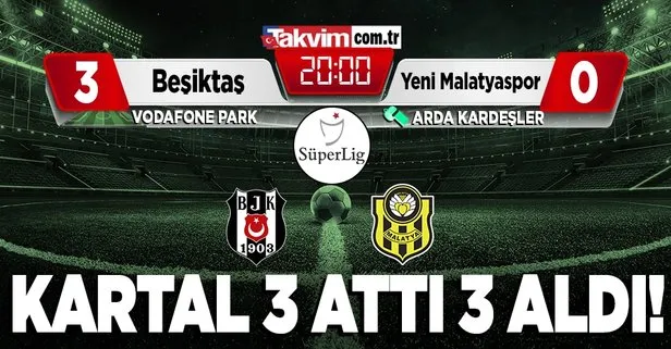 Beşiktaş, Yeni Malatyaspor’u 3-0 mağlup etti | MAÇ SONUCU