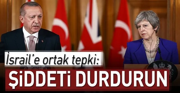 Erdoğan ve May ortak basın toplantısı düzenledi