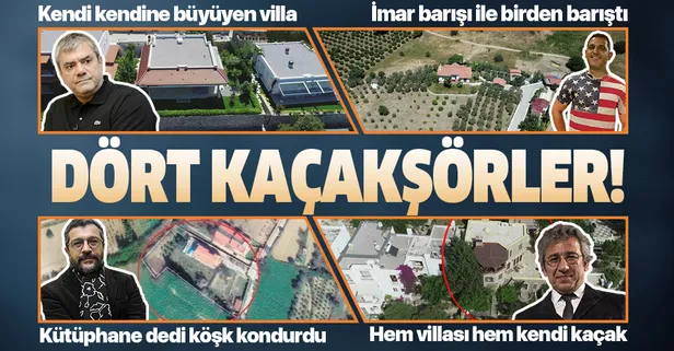 Yılmaz Özdil, Fatih Portakal, Can Dündar ve Soner Yalçın’ın başı kaçak yapılarıyla dertte! Vatandaşlardan tepki yağıyor