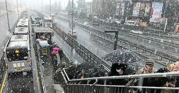 Son dakika: İstanbul’da kar yağışı başladı!