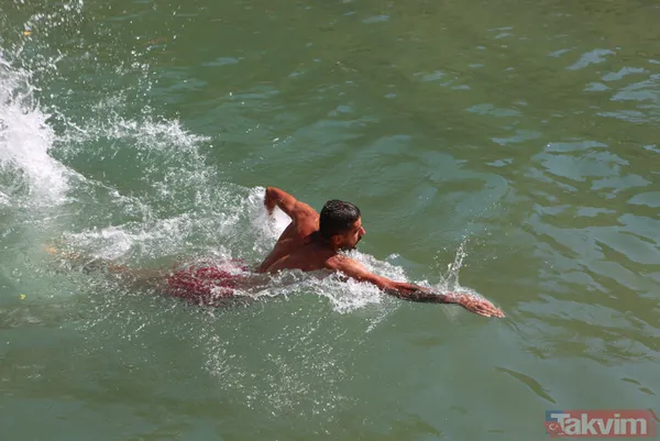 Hava sıcaklığı 40 dereceye ulaştı! Tunceli'de Munzur Nehri kıyısı Bodrum'u aratmadı - 6