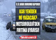 Hava kar mı topluyor? Deprem bölgelerine kar yağacak mı? MGMden fırtına uyarısı! 11,12,13,14,15,16,17 Şubat 2023 İL il HAVA DURUMU raporu...