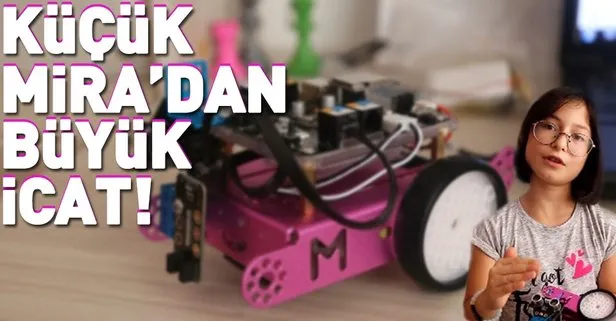 10 yaşındaki Mira Küçük yeni bir robot geliştirdi! Fabrika işçileri düşünerek yapmış