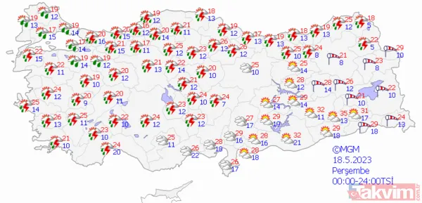 HAVA DURUMU | Meteoroloji’den 17 kente sarı kodlu uyarı! Sel, su baskını, hortum geliyor dikkat | 17 Mayıs 2023 hava durumu - 4