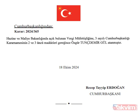 Atama ve görevden alma kararları Resmi Gazete'de yayımlandı! İşte isim isim o liste - 9