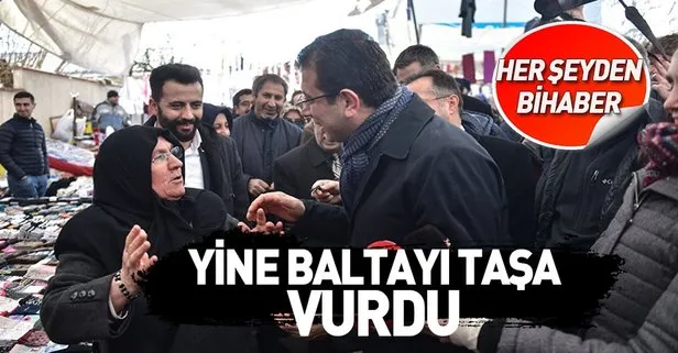 CHP İstanbul adayı Ekrem İmamoğlu yine baltayı taşa vurdu!