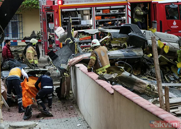 İstanbul Sancaktepe'de düşen askeri helikopterden ilk görüntüler - 33