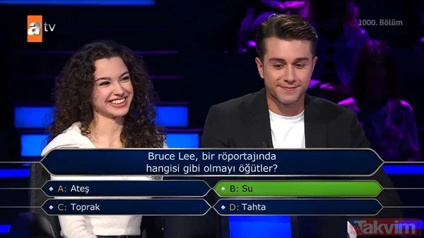 Kim Milyoner Olmak İster'de Kenan İmirzalıoğlu'ndan Yusuf Çim ve Feyza Sevil Güngör'ü pes ettiren 200 bin TL'lik 'TDK' sorusu - 16