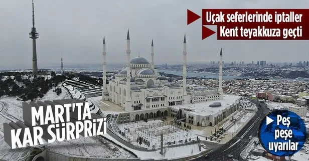 İstanbul’da kar yağışı başladı