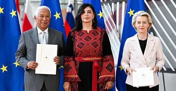 AB’de bir ilk! Filistin temsilcisi mektup sunarak görevine başladı!