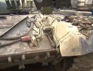 Ermenistan ordusunun bırakıp kaçtığı tank ve silahlar