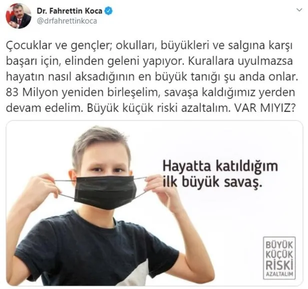 son-dakika-saglik-bakani-fahrettin-kocadan-83-milyona-cagri-1597583683331.jpg Son dakika: Sağlık Bakanı Fahrettin Koca'dan 83 milyona çağrı: Savaşa kaldığımız yerden devam edelim-1