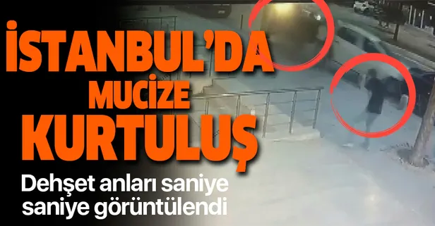 İstanbul Üsküdar’da dehşet anları! Takla atarak gelen araçtan son anda kurtuldu