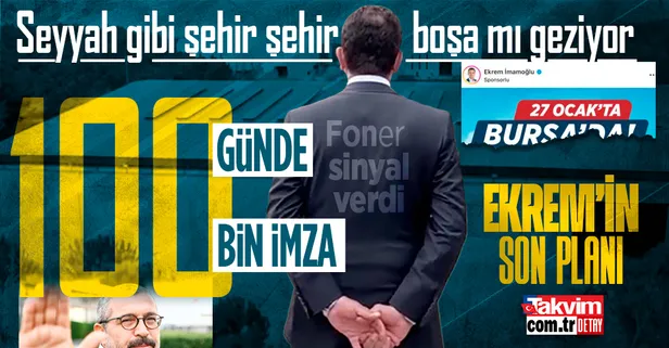 Ekrem İmamoğlu 100 bin imzayla aday mı olacak? Şehir şehir gezmeler boşa değil...
