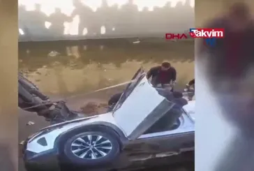 Batman'da otomobil dereye düştü: 1 ölü!