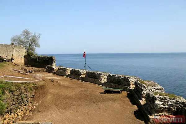 Trabzon'da 13. yüzyıldan kalma Akçakale Kalesi'nin kalıntıları deniz dibinden çıkarılıyor - 20