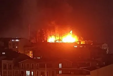 Tarihi Kestel Kalesi’nde yangın!