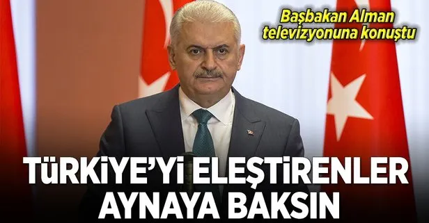 Yıldırım Alman televizyonuna konuştu